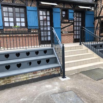 Garde corps rampe escalier np metallerie artisanale